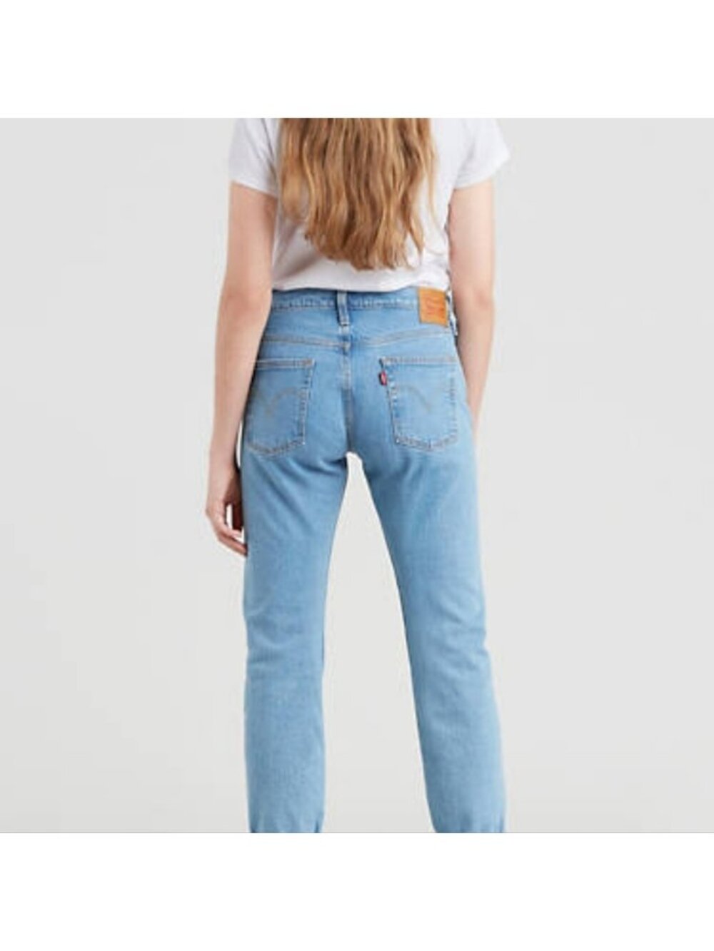 Levi's 501 T Tapered Leg Jeans Button Fly, Light Wash